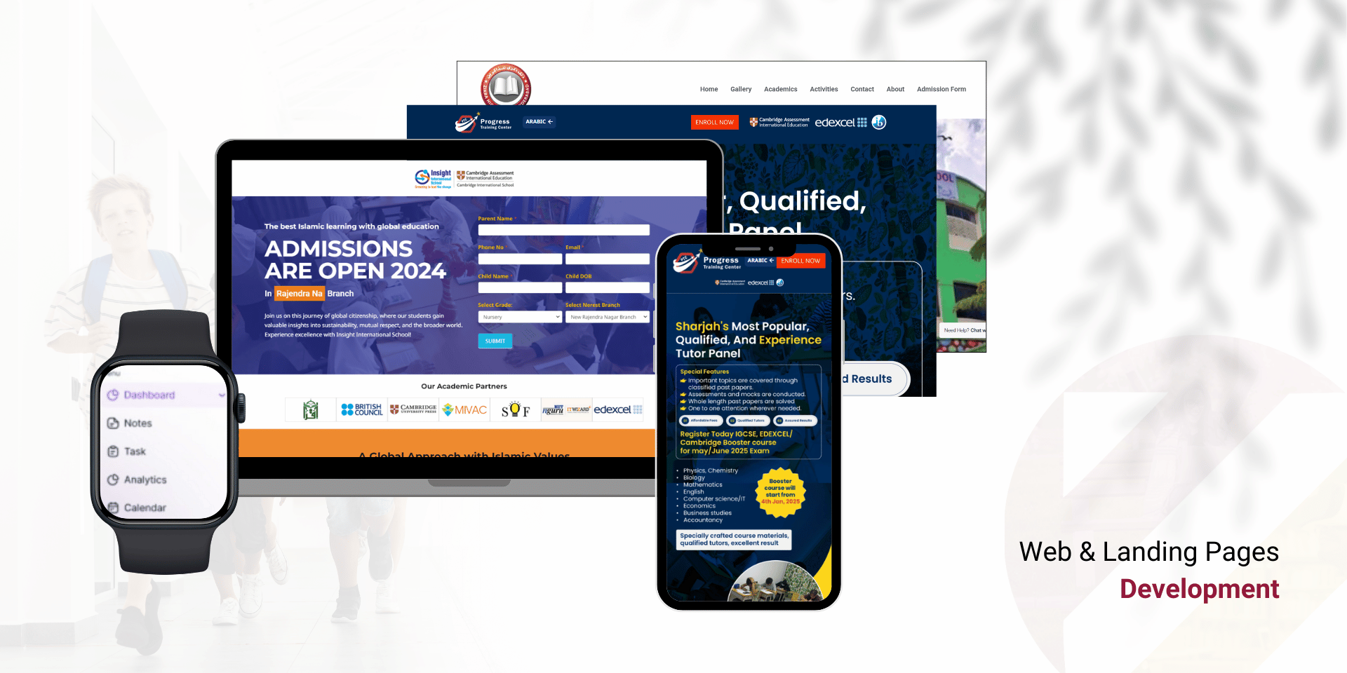Web & Landing Pages Development